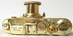 Leica Camera Copy - Gold-Wood